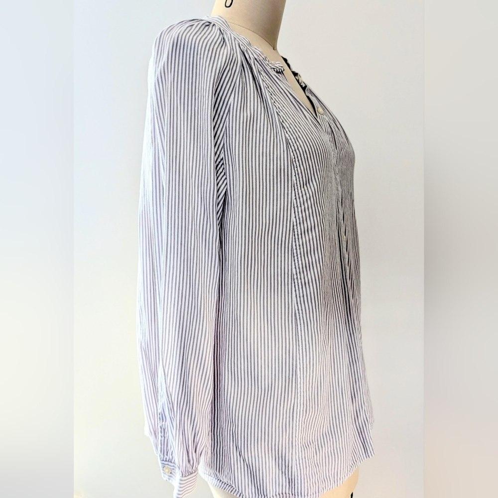 Lucky Brand - Cotton Stripe Blouse - Size M